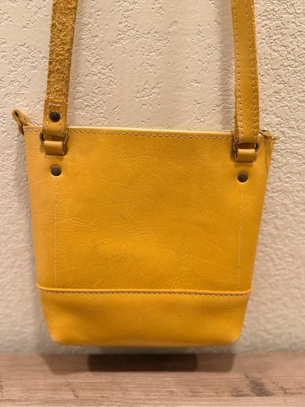 Portland Festival Leather Sunflower Shoulder Crossbody